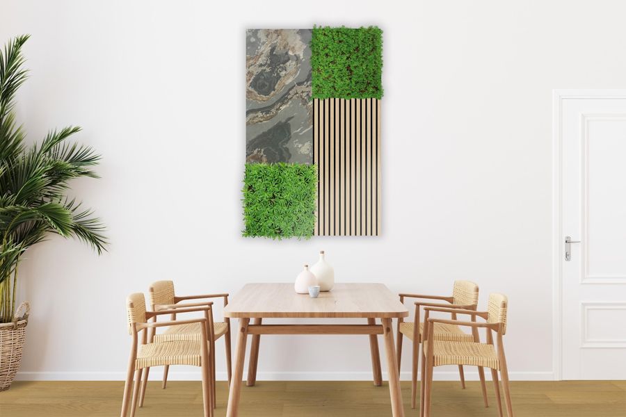 Wandpaneel Jangal Modular Wall - Stone Panel - Patina Slate - 52 x 104 cm