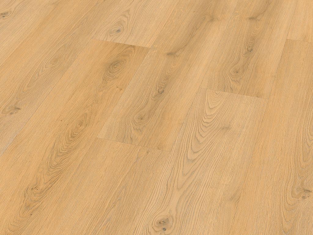 Detailansicht der strukturierten Oberfläche des Vinylbodens mit Supermatt-Finish und Holzmaserung