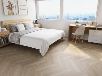 MUSTER - Vinylboden Herringbone - Prenzlau Eiche - Klick-Vinyl 5,5mm - inkl. Trittschall - Premium (KOSTENLOS)