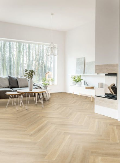MUSTER - Vinylboden Herringbone - Prenzlau Eiche - Klick-Vinyl 5,5mm - inkl. Trittschall - Premium (KOSTENLOS)