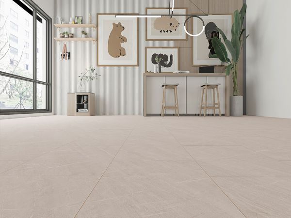 MUSTER - Click-Vinyl CHECK One 2140 Bern Botticino inkl. Trittschall Fliese Standard (KOSTENLOS)