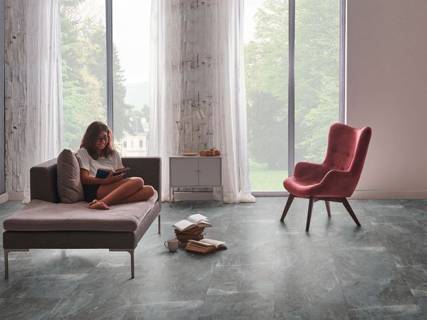 MUSTER - Click-Vinyl CHECK One 2151 Windeck Marmor Fliese XL inkl. Trittschall Standard (KOSTENLOS)