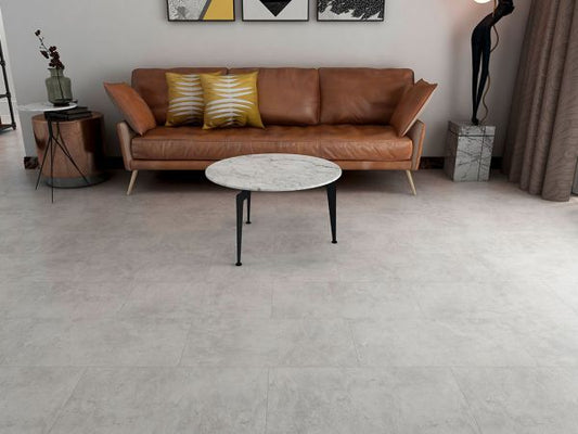 Vinylboden - Rahdener Beton - Klick-Vinyl 5,0mm - inkl. Trittschall - XL Fliese Standard