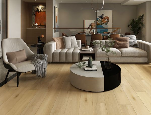 MUSTER - Click-Vinyl CHECK One 2472 Morbach Eiche inkl. Trittschall Standard Breitdiele (Kostenlos)