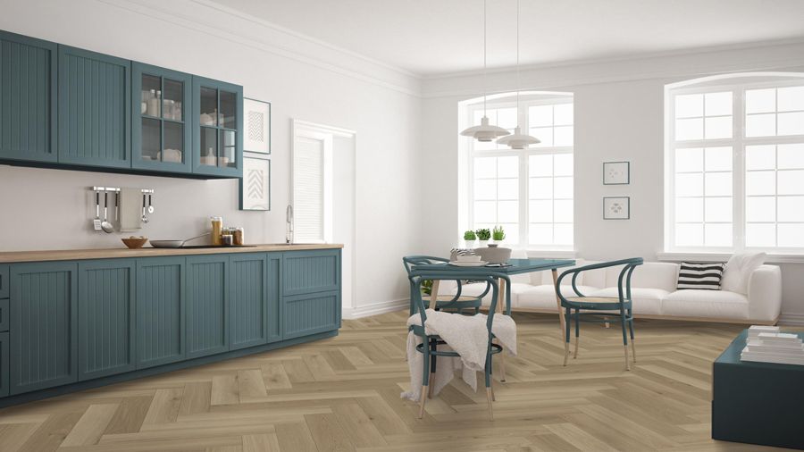 Click-Vinyl - Liverpool Eiche - inkl. Trittschall - Premium Fischgräte