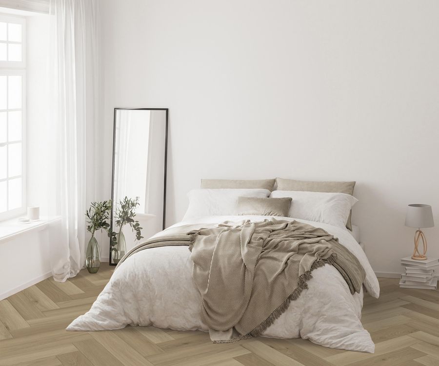 Click-Vinyl - Liverpool Eiche - inkl. Trittschall - Premium Fischgräte