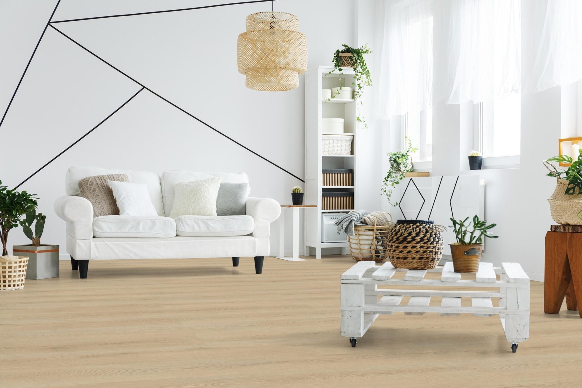 Click-Vinyl - Capri Eiche - inkl. Trittschall - Standard Breitdiele