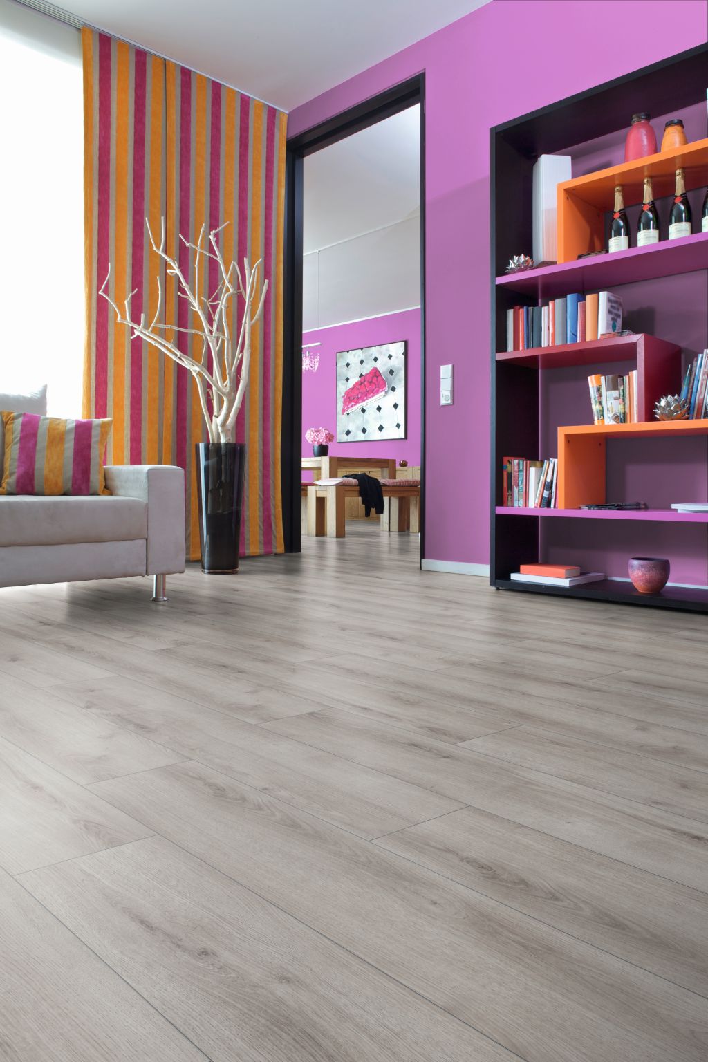 Laminatboden - Dry Oak - 8,0mm - Breitdiele - Pro