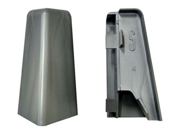 Aussenecke - SILBERGRAU - 58mm - 2er Pack