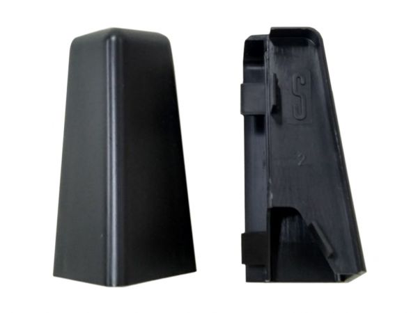 Aussenecke - SCHWARZ - 58mm - 2er Pack