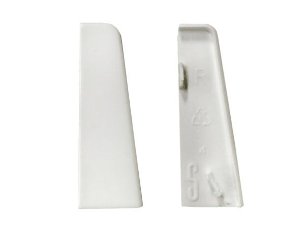 Endkappe - WEISS - 58mm - 2er Pack