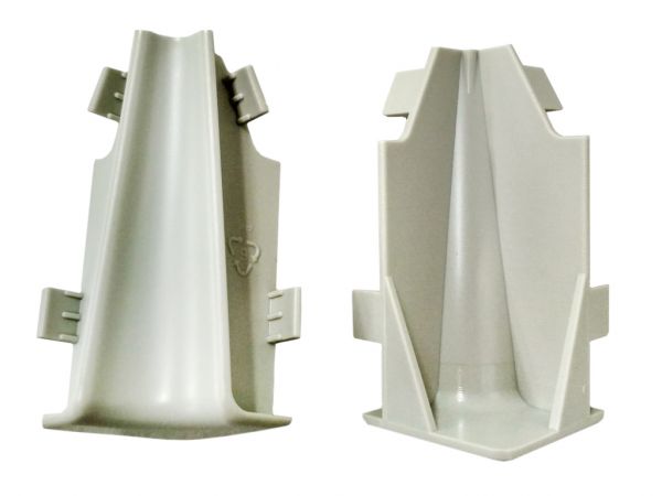 Innenecke - GRAU - 58mm - 2er Pack