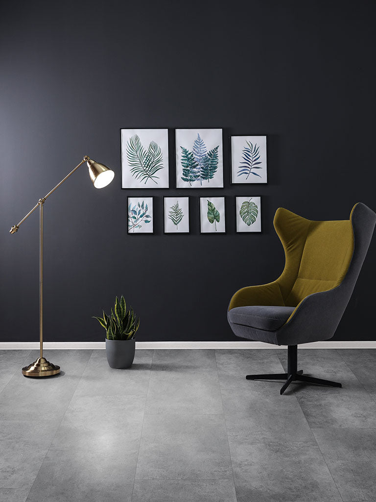 Click-Vinyl CHECK One 2150 Mettingen Beton Fliese XL inkl. Trittschall Standard