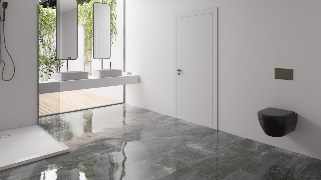 MUSTER - Click-Vinyl CHECK One 2159 Levin Marmor Hochglanz-Fliese XL inkl. Trittschall Standard (KOSTENLOS)