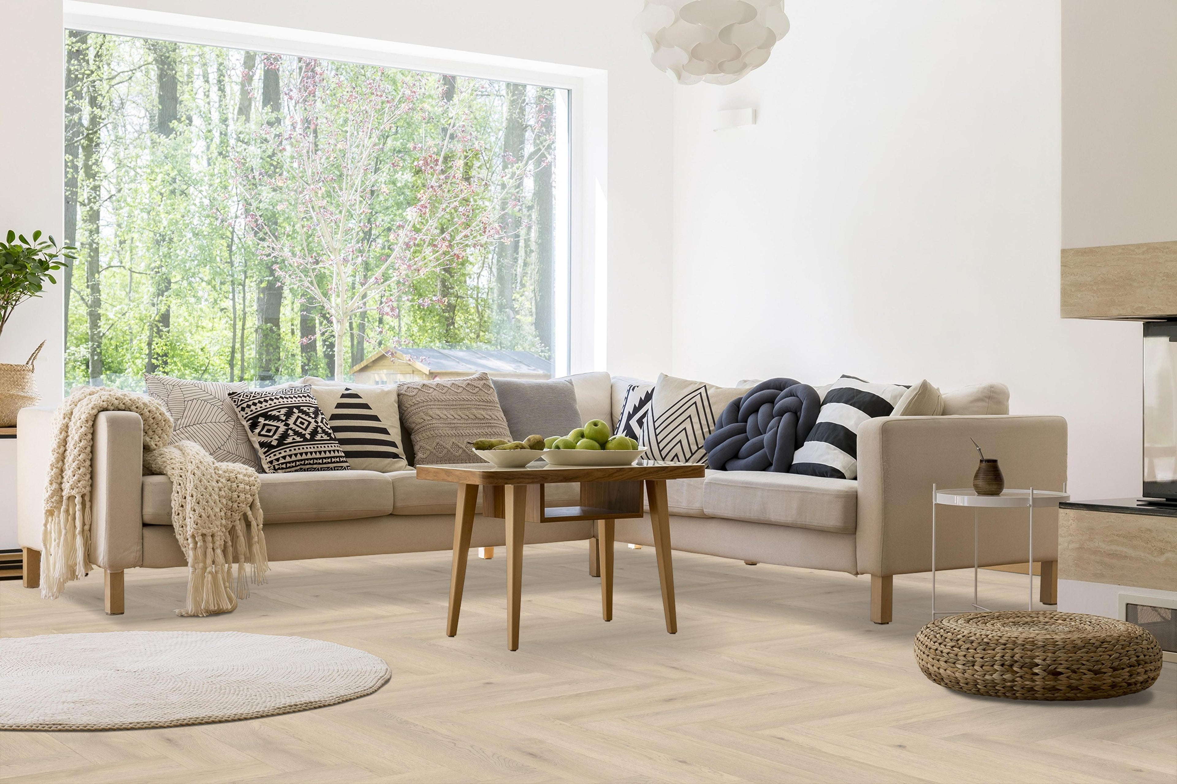 MUSTER - Click-Vinyl CHECK One 2490H Weitenhagen Eiche Herringbone inkl. Trittschall (KOSTENLOS)