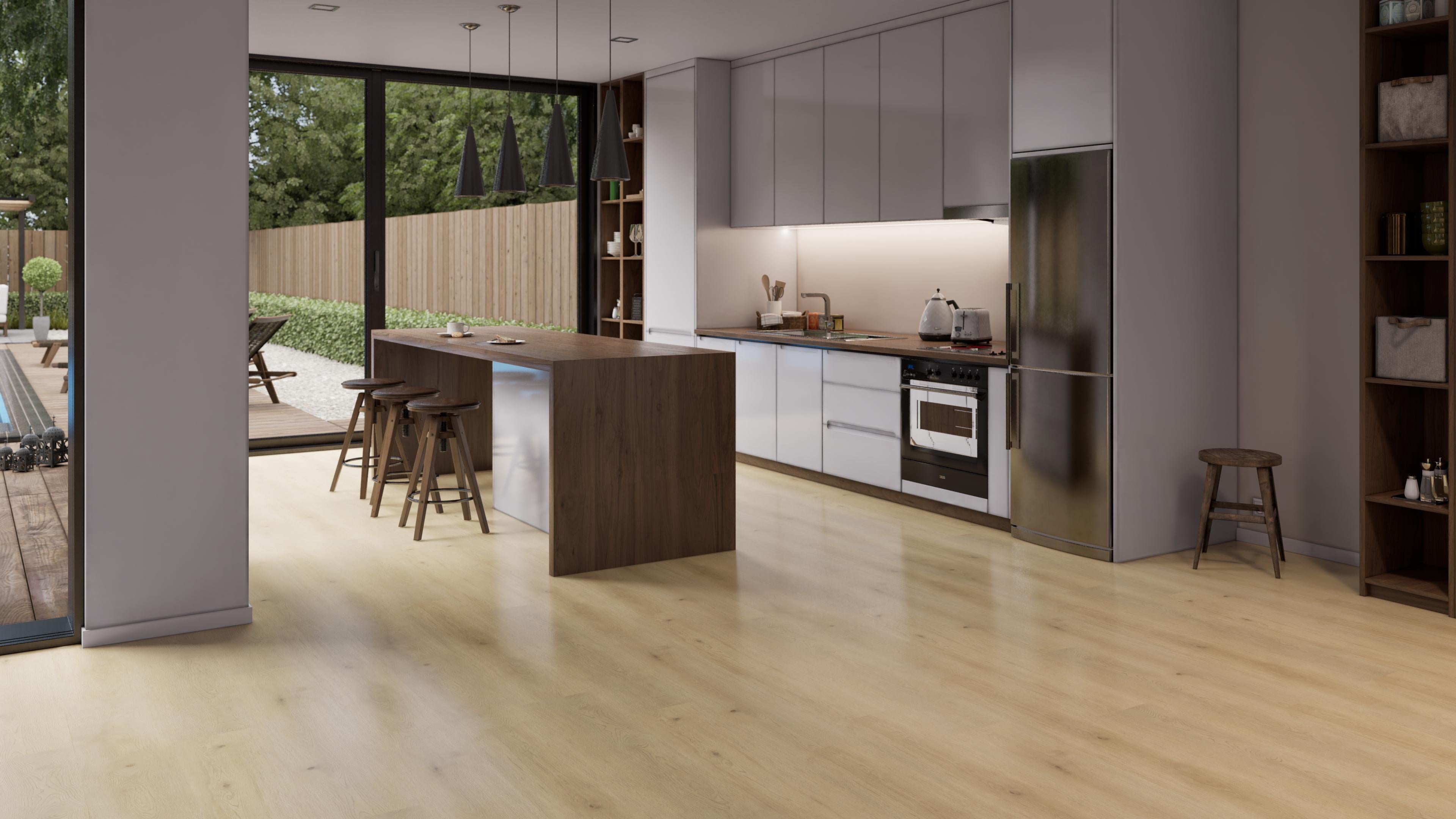 Click-Vinyl CHECK One 2491 Ziegelhof Eiche inkl. Trittschall Premium Breitdiele